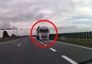 Jechał ciężarówką pod prąd trasą S7. Z naprzeciwka jechali policjanci
