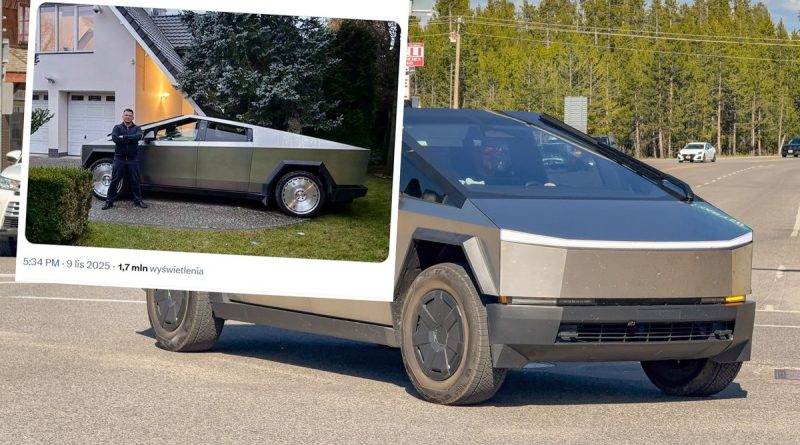 Sławomir Mentzen z cybertruckiem. Tajemnica zdjęcia wyjaśniona