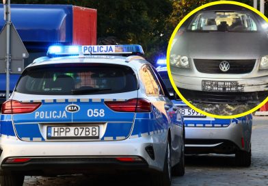 16-latek nie zatrzymał się do kontroli i staranował radiowóz. Policjanci ścigali go przez trzy powiaty