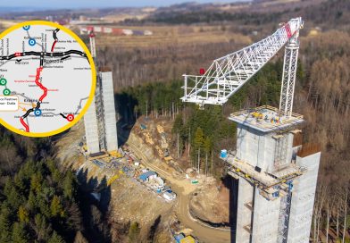 Powstaje widokowy odcinek drogi S19. Via Carpatia z najwyższą estakadą w Polsce [ZDJĘCIA]