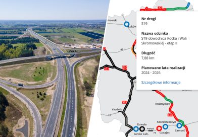 Nowy odcinek Via Carpatia na S19 na północ od Lublina w zasadzie gotowy. Kierowcy pojadą w maju
