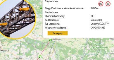 Nowy odcinkowy pomiar prędkości na A1. Obejmuje aż 19 km trasy