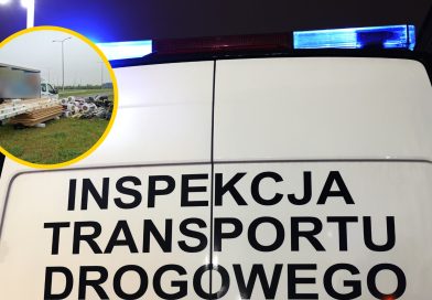 Inspektorzy ITD z Lublina zatrzymali dostawczaka na S19. Był skrajnie przeładowany