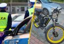 Policjanci jechali 50 km na godz. Nagle zaczął ich wyprzedzać rowerzysta. Na podwójnej ciągłej