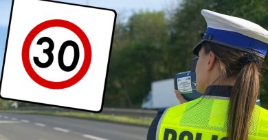 Trwają wakacyjne kontrole prędkości. Wiesz, że kwadratowy znak B-43 ma większą moc?