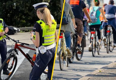 Policjanci wzięli się za rowery i hulajnogi. Tylko w jeden dzień ponad tysiąc wykroczeń