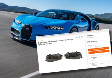 Lampy Bugatti Chiron w Polsce. Tak duża liczba ogłoszeń jego lamp jest niespotykana