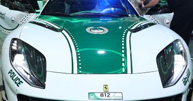 Nowy radiowóz policji z Dubaju. To Ferrari od Mansory